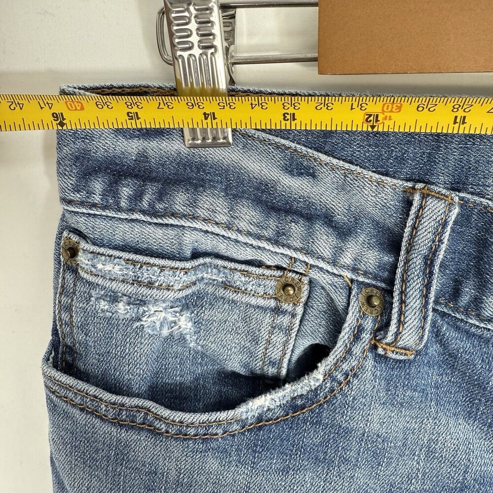 J Crew Jeans Mercantile Flex Slim 31 x 30 Distressed Straight Leg - Picture 16 of 16